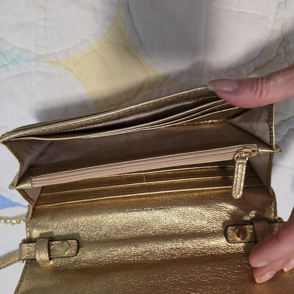 Michael Kors Gold Quilted Women's Bag - Picture 9 of 9